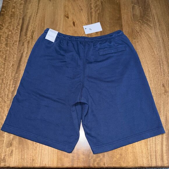 Nike Men’s Sweat Shorts Size L – Navy Blue, Embroidered Logo, NWT - Picture 4 of 8